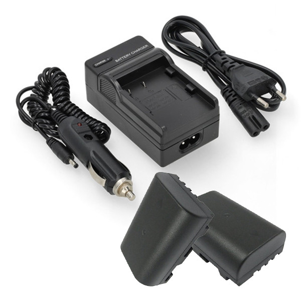 2 stuks: Panasonic DMW‑BLF19 / DMW‑BLF19E accu's met single slot oplader (7,4 V, 2000 mAh, 123accu huismerk) APA01293 - 1