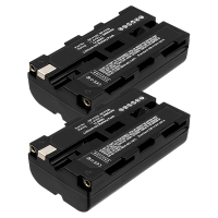 2 stuks: Sony NP-F530 / NP-F330 / NP-F550 accu (7.4 V, 2000 mAh, 123accu huismerk) ASO01263