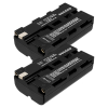 2 stuks: Sony NP-F530 / NP-F330 / NP-F550 accu (7.4 V, 2000 mAh, 123accu huismerk) ASO01263 - 1