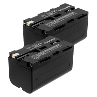 2 stuks: Sony NP-F750 / NP-F770 / NP-F730 accu (7.4 V, 4400 mAh, 123accu huismerk) ASO01265