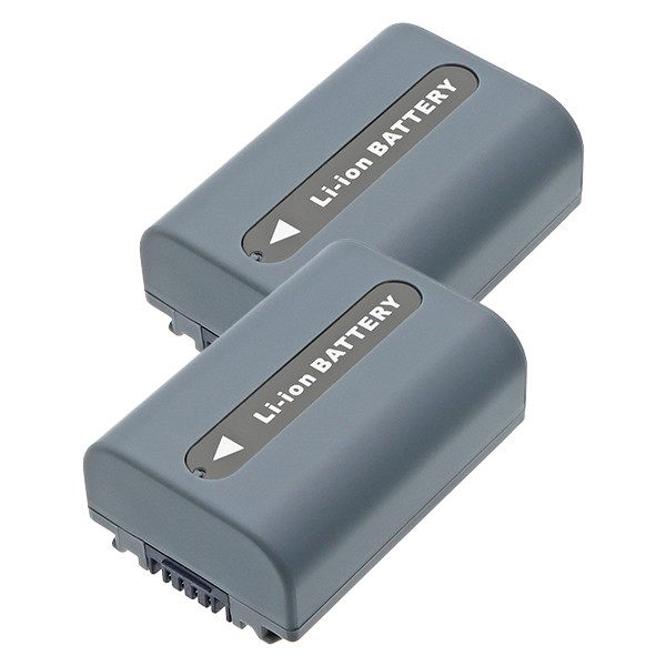 2 stuks: Sony NP-FP50 / NP-FP30 / NP-FP70 accu (7,4 V 750 mAh, 123accu huismerk) ASO01268 - 1