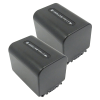 2 stuks: Sony NP-FV70 accu (7.4 V, 1500 mAh, 123accu huismerk) ASO01272