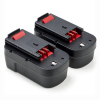 2x Black & Decker A1718 / A18 / HPB18 accu's (18 V, 3.0 Ah, 123accu huismerk)