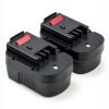 2x Black & Decker HPB14 / A1714 / A14 accu (14.4 V, 3.0 Ah, 123accu huismerk) ABL00442 - 1
