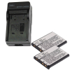 2x FujiFilm NP-45 / NP-45A / NP-45S accu + lader (3.7 V, 660 mAh, 123accu huismerk)