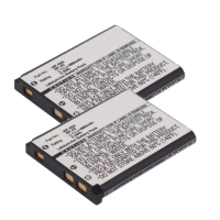 2x FujiFilm NP-45 / NP-45A / NP-45S accu (3.7 V, 660 mAh, 123accu huismerk)  AFU00327