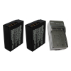 2x FujiFilm NP-W126 / NP-W126S accu's + lader (7.4 V, 1020 mAh, 123accu huismerk)