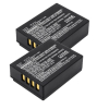 2x FujiFilm NP-W126 / NP-W126S accu's (7.4 V, 1020 mAh, 123accu huismerk)