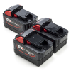 3-Pack Milwaukee M18 B9 / 4932451245 accu's (18 V, 9.0 Ah, 123accu huismerk)