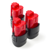 3-pack Milwaukee M12 B3 / 4932451388 accu's (12 V, 3.0 Ah, 123accu huismerk)