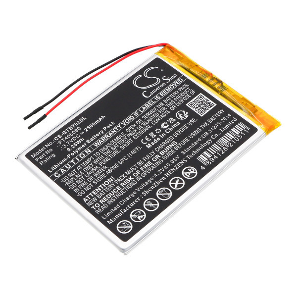 3GO PT406080 accu (3.7 V, Li-pl, 2500mAh, 123accu huismerk)  A3G00002 - 1