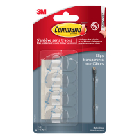 3M Command kabelclips rond transparant (4 stuks) 214554
