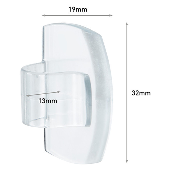 3M Command kabelclips rond transparant (4 stuks) 214554 - 4