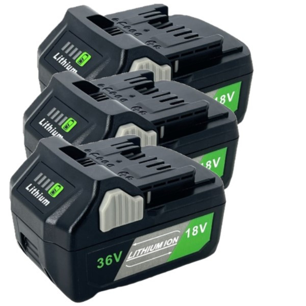 3 stuks: Hikoki Multivolt BSL36A18 / BSL36B18 accu's (18V - 36V, 6.0 Ah - 3.0 Ah, 123accu huismerk) AHI00314 - 1