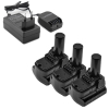 3 stuks: Hitachi - Hikoki BCL1015 / BCL1030 accu's + lader (10.8 V, 4.0 Ah, Li-ion, 123accu huismerk) AHI00348 - 1