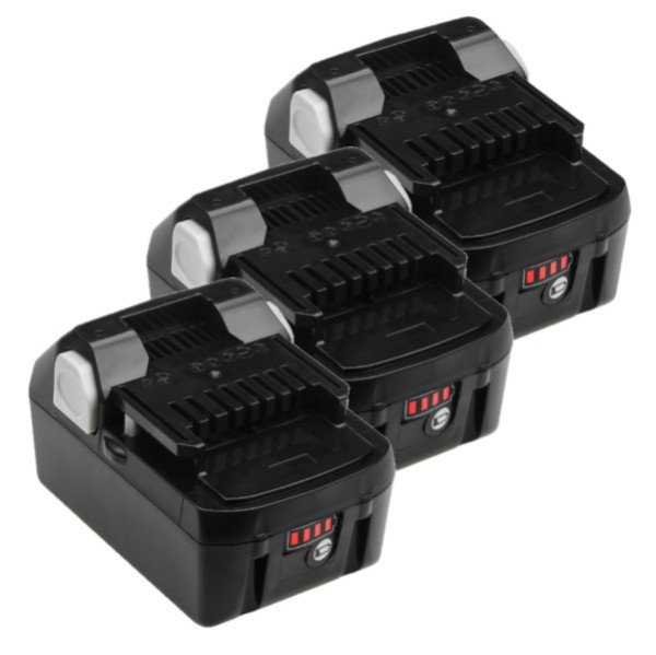 3 stuks: Hitachi - Hikoki BSL1850 / BSL1850MA accu's (18 V, 6.0 Ah, Li-ion, 123accu's huismerk) AHI00294 - 1