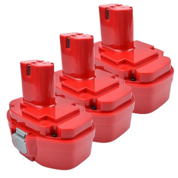 3 stuks: Makita PA18 / 1822 / 1823 / 1834 / 1835 accu's (18 V, 3.0 Ah, 123accu huismerk) AMA00622 - 1