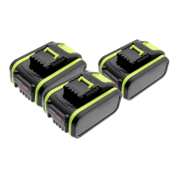 3 stuks: Worx PowerShare WA3644 / WA3553 / 20V Max accu's (20 V, 3.0 Ah, 123accu huismerk) AWO00120