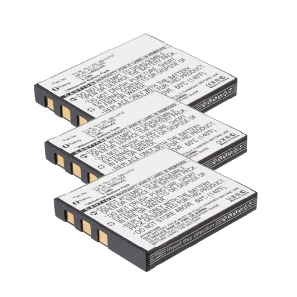 3x FujiFilm NP-40 accu (3.7 V, 850 mAh, 123accu huismerk)  AFU00318 - 1