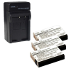 3x FujiFilm NP-95 accu + lader (3.7 V, 1800 mAh, 123accu huismerk) AFU00325 - 1