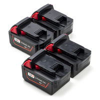 4-Pack Milwaukee M18 B5 / 4932430483 accu's (18 V, 5.0 Ah, 123accu huismerk)  AMI00587