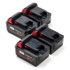 4-Pack Milwaukee M18 B5 / 4932430483 accu's (18 V, 5.0 Ah, 123accu huismerk)