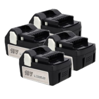 4 stuks: Hitachi - Hikoki BSL1830 / BSL1830C accu's (18 V, 3.0 Ah, Li-ion, 123accu huismerk) AHI00286