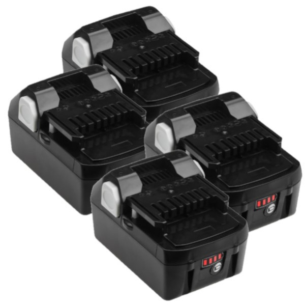 4 stuks: Hitachi - Hikoki BSL1850 / BSL1850MA accu's (18 V, 5.0 Ah, Li-ion, 123accu huismerk) AHI00292 - 1