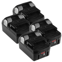 4 stuks: Hitachi - Hikoki BSL1850 / BSL1850MA accu's (18 V, 6.0 Ah, Li-ion, 123accu's huismerk) AHI00295