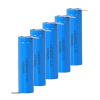 5 stuks: ICR14500 / 14500 batterij met soldeerlippen (3.7 V, 800 mAh, 123accu huismerk) ADR00163 - 1