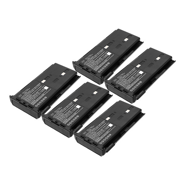 5 stuks: Kenwood KNB-14 / KNB-15 / KNB-20 accu (1800 mAh, 123accu huismerk) AKE00083 - 1