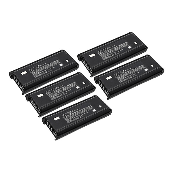 5 stuks: Kenwood KNB-45 / KNB-45L / KNB-45Li accu (2000 mAh, 123accu huismerk) AKE00080 - 1