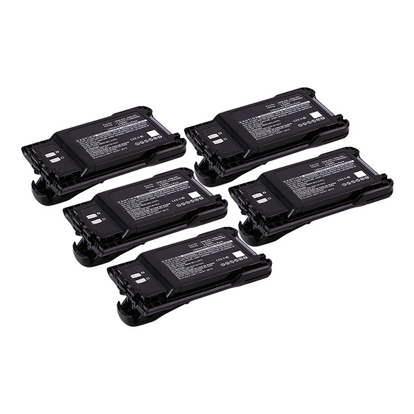 5 stuks: Kenwood KNB-63L / KNB-65L accu (1300 mAh, 123accu huismerk) AKE00074 - 1