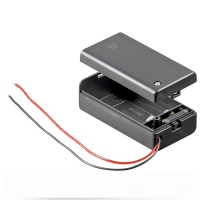 9V / 6LR61 / E-Block clip aansluiting met aan / uit schakelaar (123accu huismerk)  AGO00137