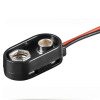 9V / 6LR61 / E-Block clip aansluiting water afstotend (123accu huismerk)  AGO00141