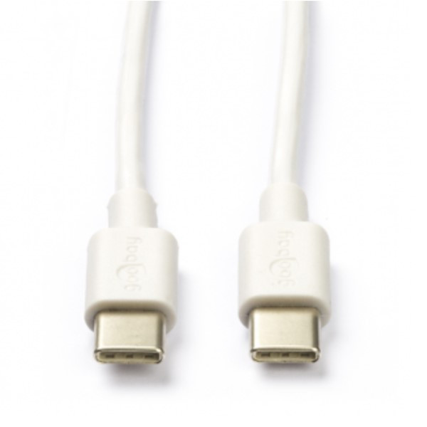 ACCU USB C naar USB C kabel (0.5 meter, wit)  AAC00854 - 1