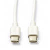 USB C naar USB C kabel (0.5 meter, wit)