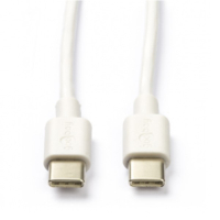 ACCU USB C naar USB C kabel (1 meter, wit)  AAC00853