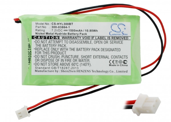 ADT 300-06868 / LKP500-4B / 103-301179 accu (1500 mAh, 123accu huismerk)  AAD00063 - 1