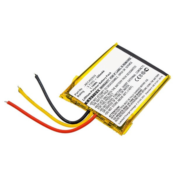AKG AEC402933 accu (320 mAh, 123accu huismerk)  AAK00004 - 1