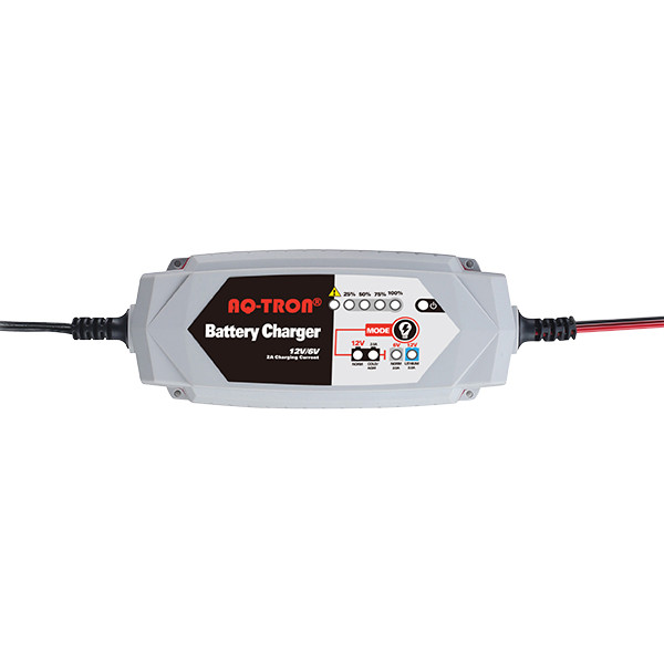 AQ-TRON AQ2000 accu-/druppellader voor Lood, AGM, Gel, Lithium (6V-12V, 2A)  AAQ00003 - 1