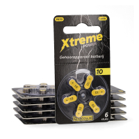 Aanbieding: 123accu 10 / PR70 / Geel gehoorapparaat batterij 60 stuks (123accu huismerk) ADR00360