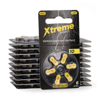 Aanbieding: 123accu Xtreme Power 10 / PR70 / Geel gehoorapparaat batterij 120 stuks (123accu huismerk) ADR00372