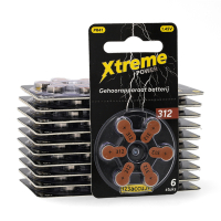 Aanbieding: 123accu Xtreme Power 312 / PR41 / Bruin gehoorapparaat batterij 120 stuks (123accu huismerk) ADR00370
