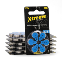 Aanbieding: 123accu Xtreme Power 675 / PR44 / Blauw gehoorapparaat batterij 60 stuks (123accu huismerk) ADR00362