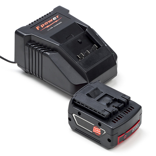 Aanbieding: 1x Bosch GBA 14.4 V accu + Lader (14.4 V, 4.0 Ah, Li-ion, 123accu huismerk)  ABO00379 - 1