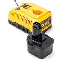 Aanbieding: 1x DeWalt DE9074 accu + Lader (12 V, 1.5 Ah, 123accu huismerk)  ADE01173