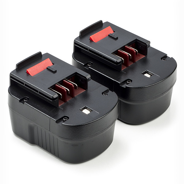 Aanbieding: 2 stuks Black & Decker A12 / A1712 / HPB12 accu's (12 V, 3.0 Ah, 123accu huismerk) ABL00447 - 1