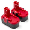 Aanbieding: 2x Bosch BAT025 accu (18 V, 3.0 Ah, Ni-MH, 123accu huismerk) ABO00382 - 1