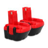 Aanbieding: 2x Bosch BAT043 accu (12 V, 2.0 Ah, Ni-MH, 123accu huismerk) ABO00430 - 1